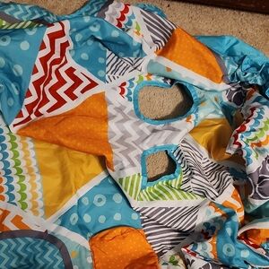 Colorful Geometric Grocery Cart Cover